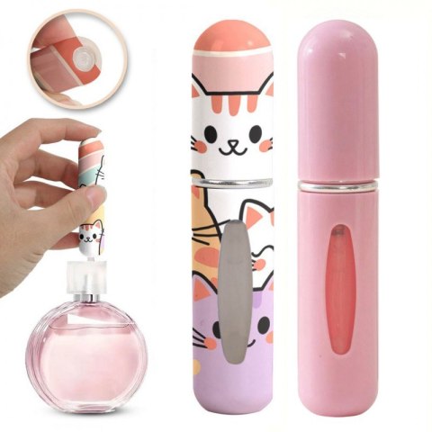 Zestaw 2szt. ATOMIZERÓW podróżnych na perfumy (5 ml) KOTEK