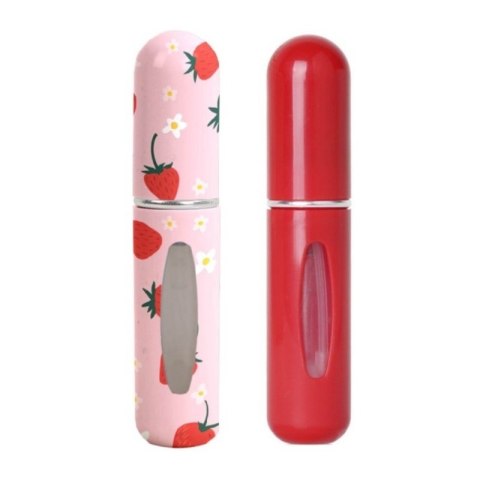 Zestaw 2szt. ATOMIZERÓW podróżnych na perfumy (5 ml) TRUSKAWKI