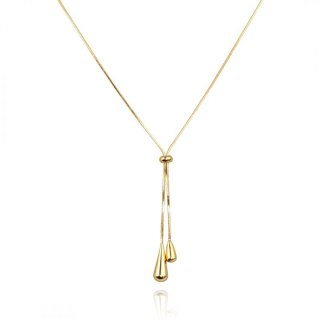 Naszyjnik - łezki / stal szlachetna